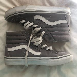 Gray hightop vans!
